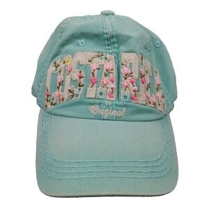 Women's Robin Ruth Blue Distressed Costa Rica Original Pura Vita Floral‎ Hat Cap